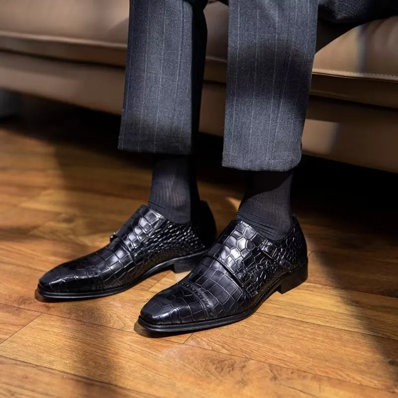 Ostranuxe Patterned Monk Straps